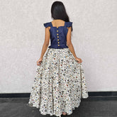 Cute Cotton Ruffle Sleeves Lehenga